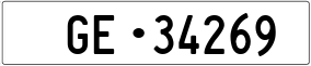 Trailer License Plate